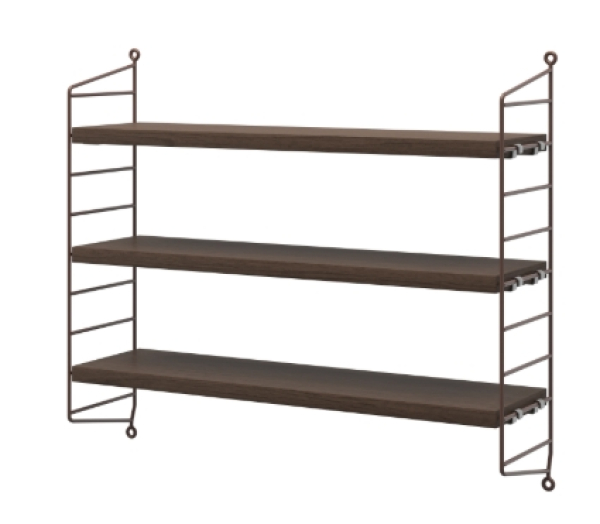 String Pocket Regal Eiche braun